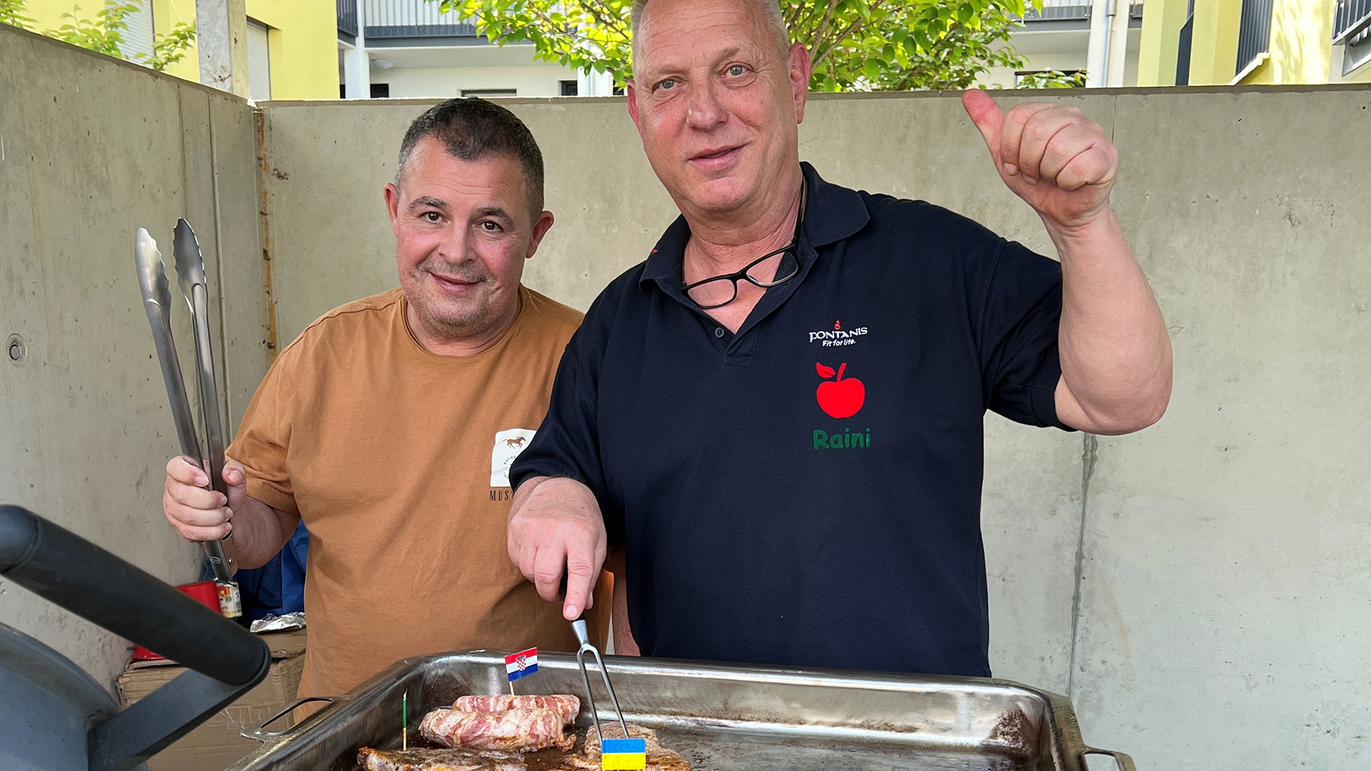 Die Grillmeister am Grillabend