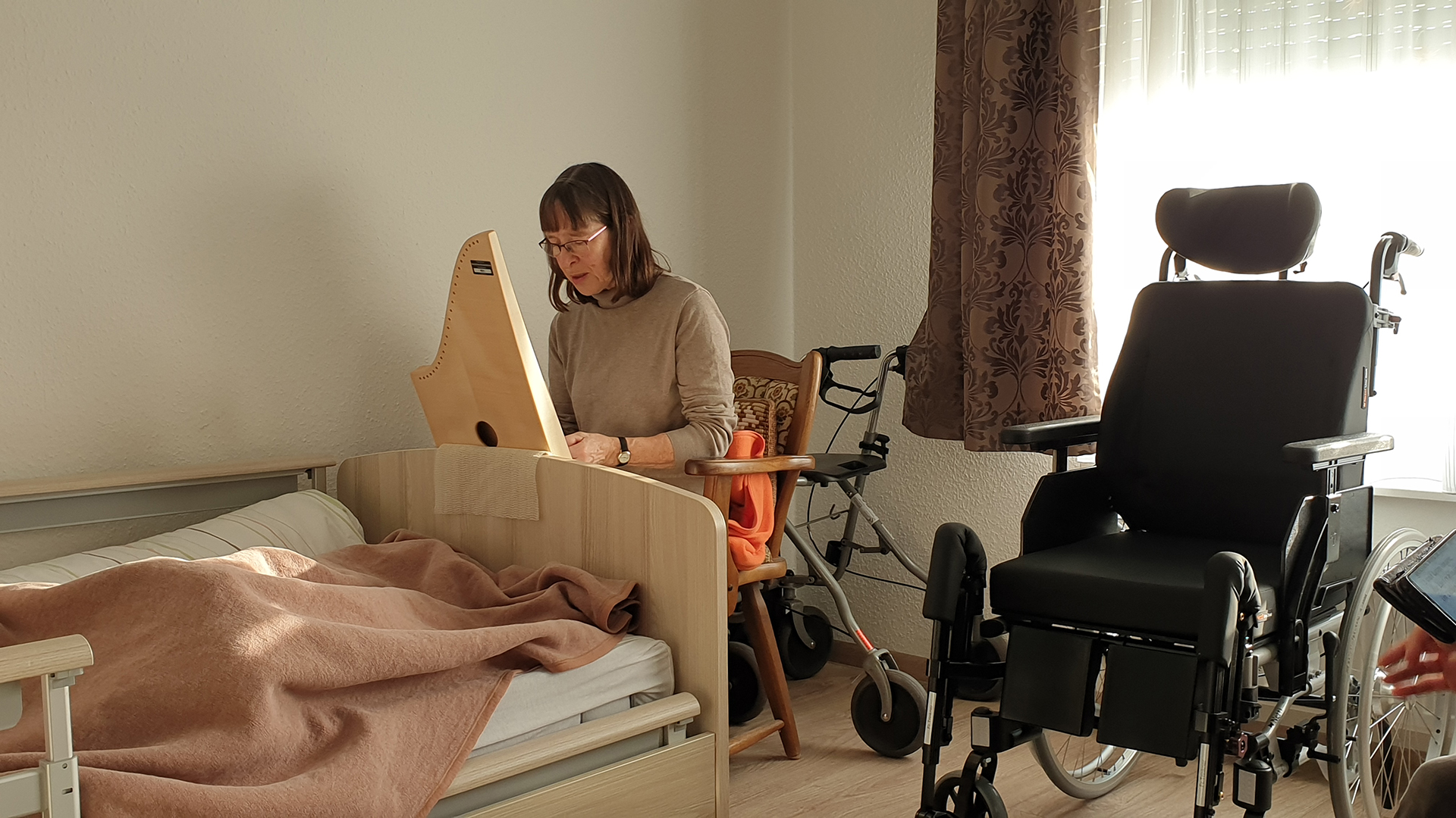 Veeharfespiel am Krankenbett