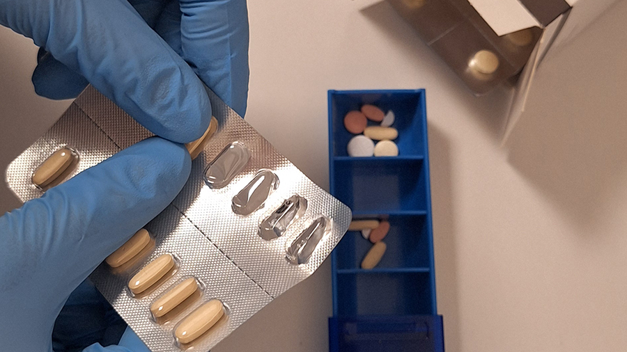 Tabletten richten - pflegerische Versorgung