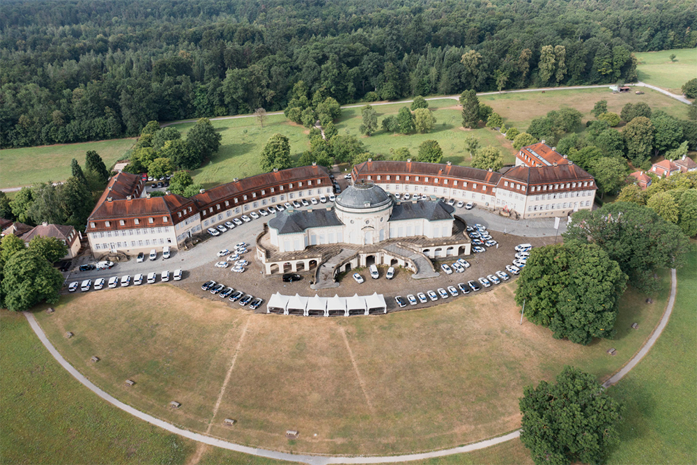 Vr-Mobil-Aktion auf Schloss Solitude